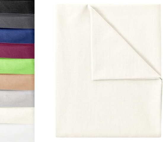 linnen lakens van 100% katoen, bedlaken, zonder elastiek, in vele formaten en kleuren, 150x250 cm