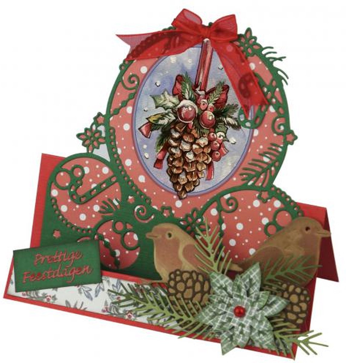 3D Cutting Sheet - Yvonne Creations - Christmas Miracle - Pinecone 10 stuks
