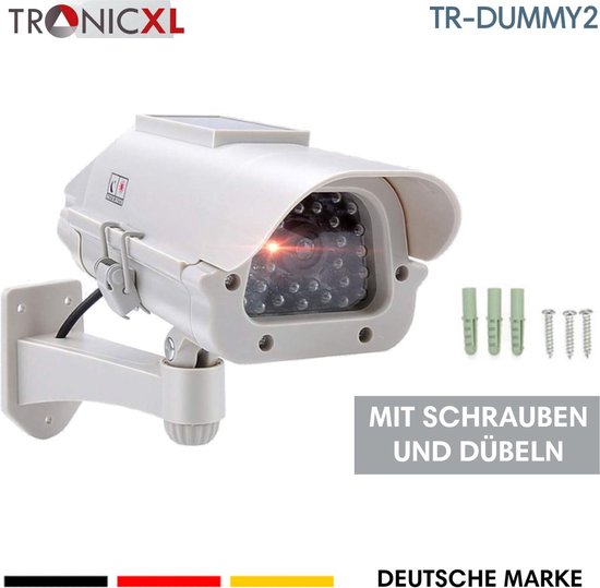 Caméra Factice Rotative Velleman Avec LED Et Détection De Mouvement - Effet Dissuasif Réaliste, Sans Fil