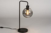 Lumidora Tafellamp 74034 - MARIEKE - E27 - Zwart - Grijs - Metaal