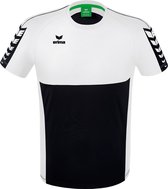 ERIMA Six Wings T-Shirt Zwart-Wit Maat XL