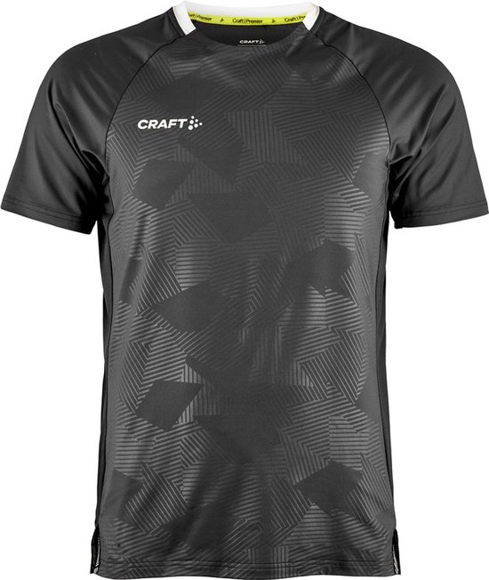 Craft Premier Solid Shirt Korte Mouw Heren - Asfalt | Maat: M