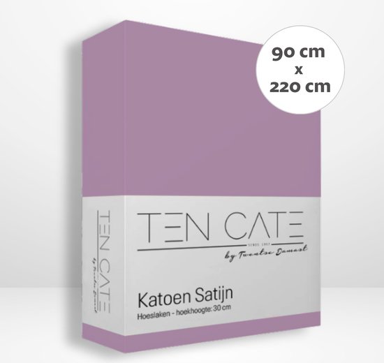 Ten Cate 100% Katoensatijnen Hoeslaken - Taupe