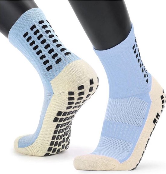 Finnacle - Gripsokken - Anti-slip - Sportsokken - Lichtblauw - 1 Paar - Ondersteuning - Maat 39/45 van Finnacle — afbeelding 4