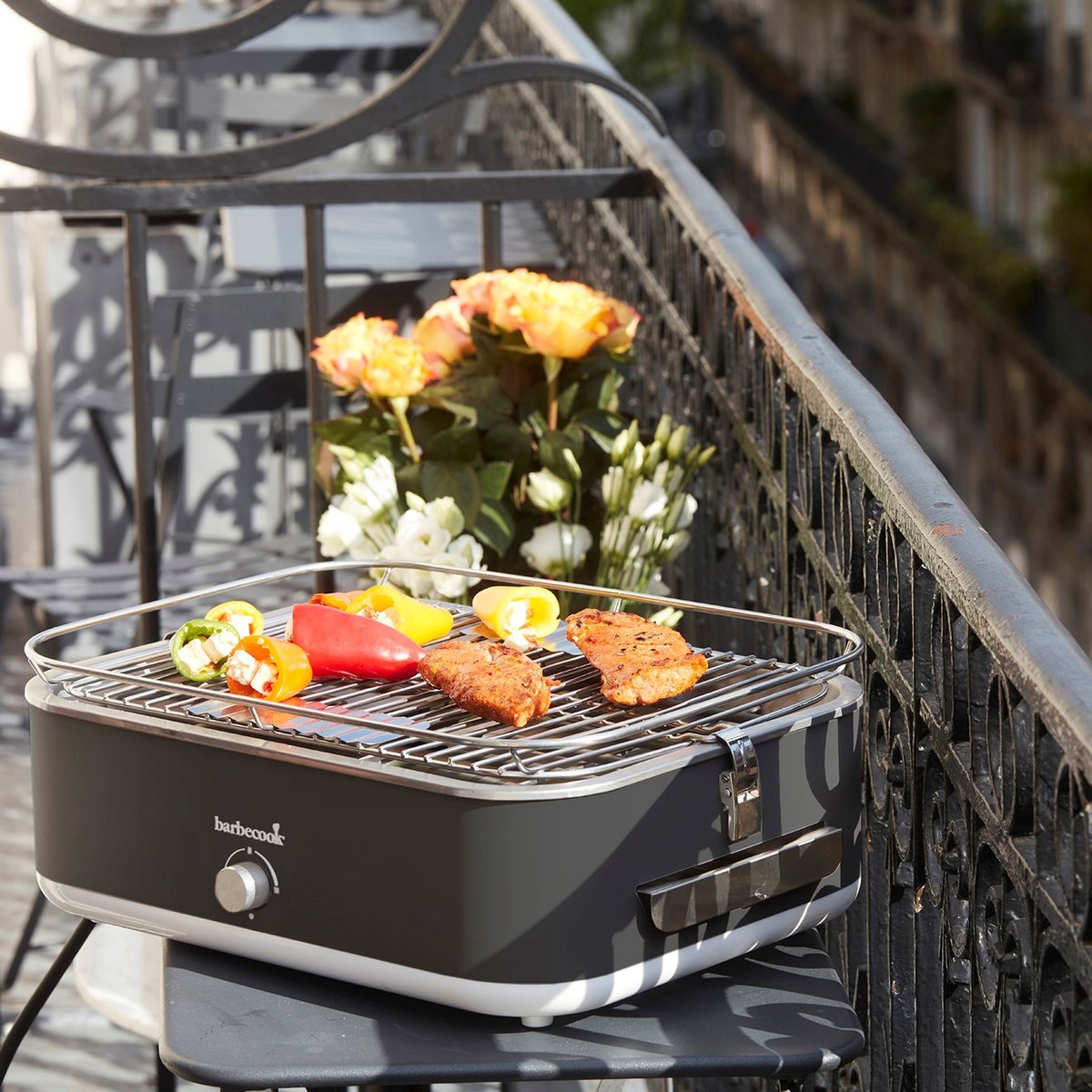 Barbecook E-Carlo - Barbecue électrique de table - Midnight Grey