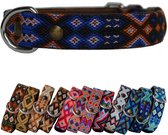 Bohemi Ibiza honden halsband, maat Small, 27 - 33cm, Leer