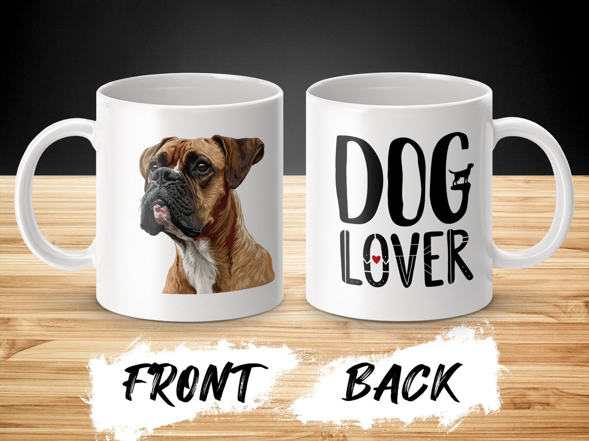 Mok Boxer dog - hond/ Dog lover