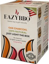 Barbecue Charcoal - Oak charcoal - EazyBBQ Family package