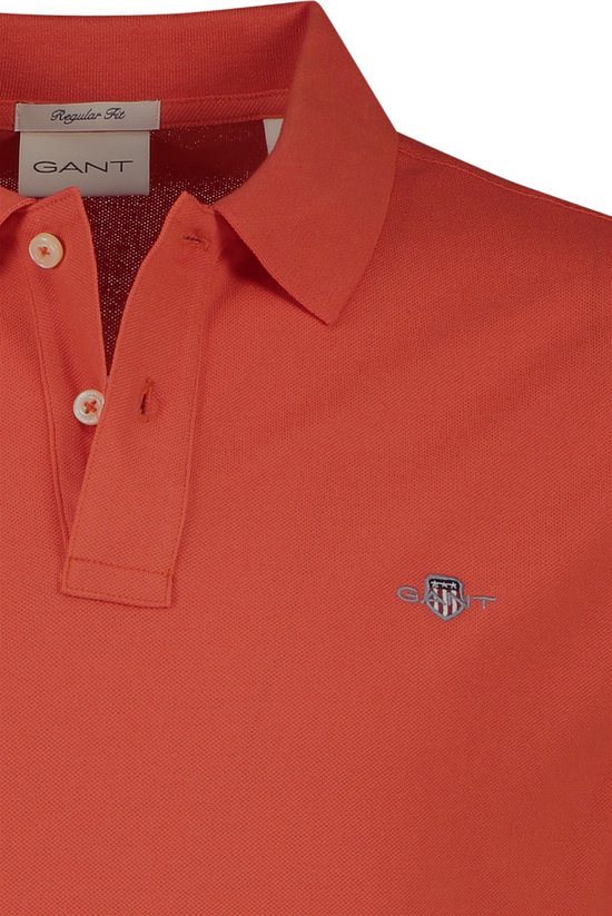 Gant poloshirt korte mouw oranje