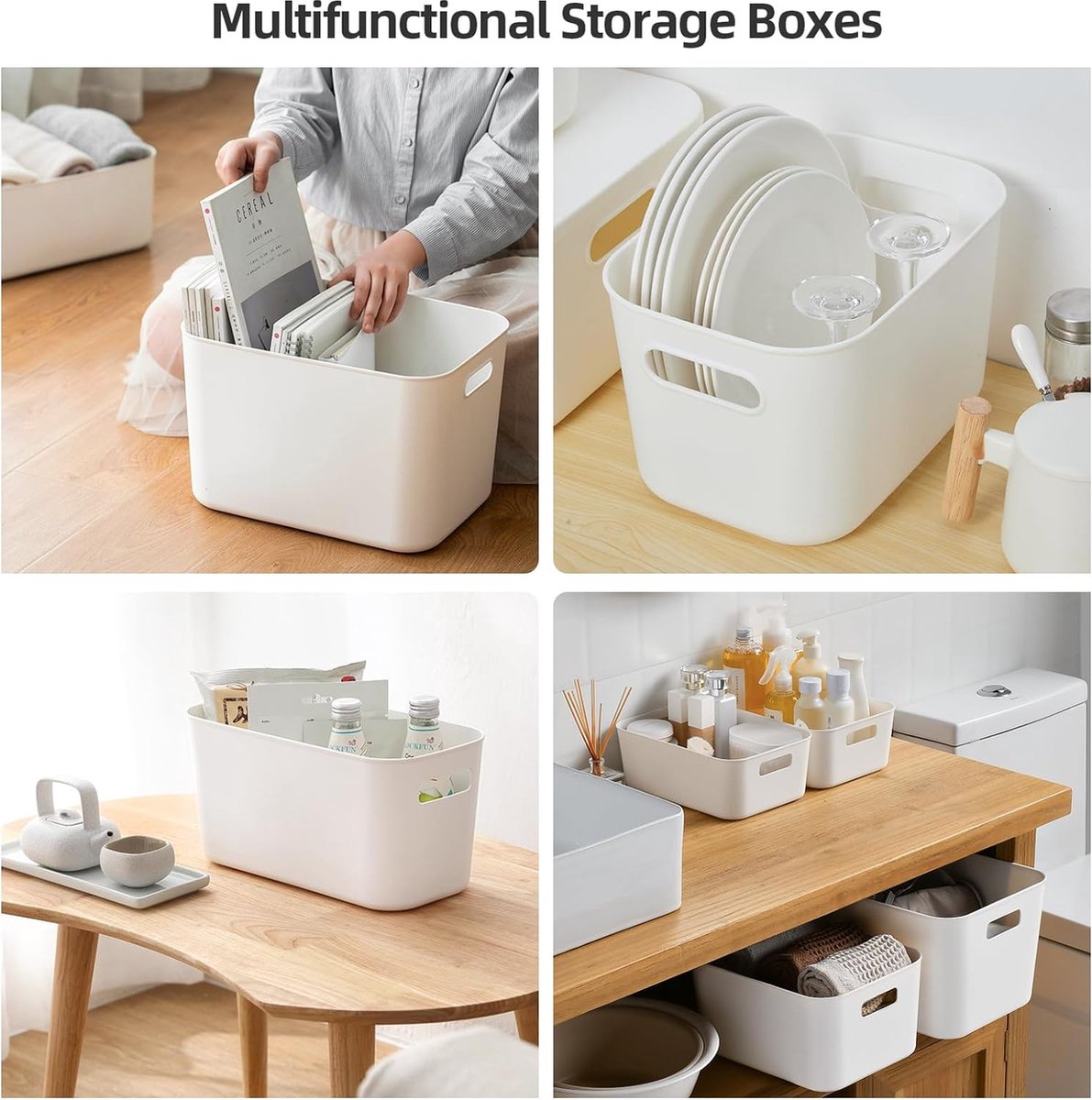 Lot De 2 Boîtes De Rangement à Tiroirs Empilables En Plastique - Format A4, Idéal Bureau Ou Salle De Bain