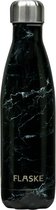 FLASKE Marble Night - RVS Drinkfles van 500ML- Geschikt als waterfles, thermosfles en thermoskan