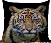 Buitenkussens - Tuin - Portret Sumatraanse tijgerwelp - 60x60 cm
