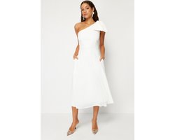 Trendyol Oranje A-Cut Strik Gedetailleerde Geweven Elegante Avondjurk Tprss24El00105