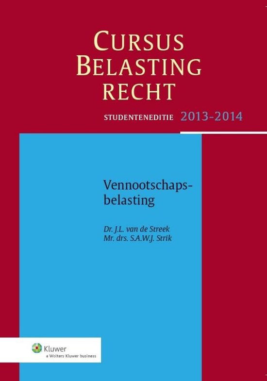 Vennootschapsbelasting studenteneditie 2013-2014 - cover