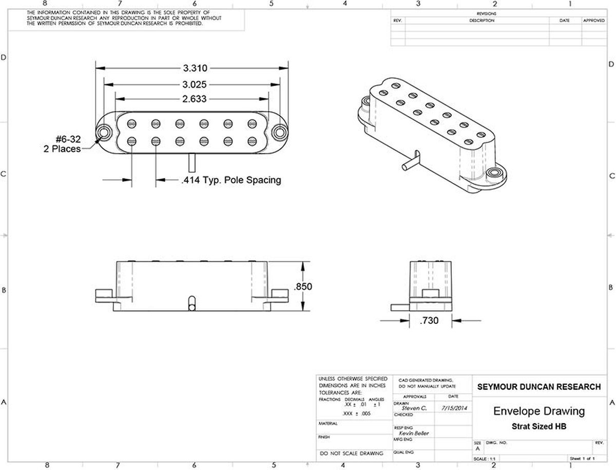 Seymour Duncan SD03143 SJBJ-1B JB Junior Humbucker – Brugpositie Zwart