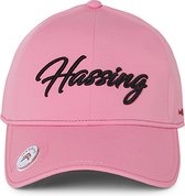 Hassing1894 model ARUGHT PINK - cap - baseball cap - roze - golf -verstelbare pet – klep met magneet voor marker of logo - trendy - stijlvol - modieus – sportief - het hele jaar door