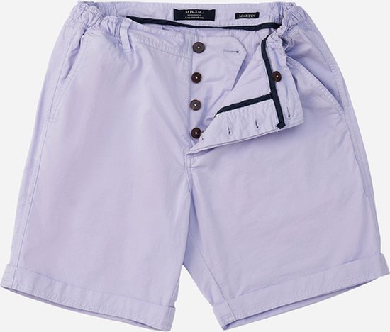 Mr Jac - Heren - Korte Broek - Shorts - Garment Dyed - Pima Cotton - Lila