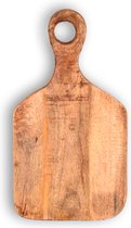 Planche à découper en bois de manguier faite à la main - planche à fromage - planche à découper - plateau de service - plateau en bois - billot - 19X35.5cm Bois