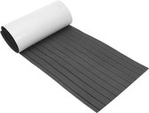 240*60*0.6 cm - Decking Zelfklevende Bootmat - EVA Teak Foam Decking Mat - Teak Boten Vloerbedekking - Teakhouten Jachtvloeren - Teak Vloerbedekking Vloer - Balkonmatten - Tuinmatten - Wasbaar - Donkergrijs