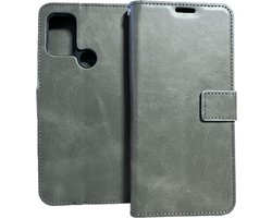 Portemonnee Book Case Hoesje Geschikt voor: Motorola Moto G60s grijs