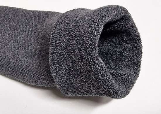Calzera 3 Paar Huissokken anti slip - Antislip sokken - Gripsokken - Full Terry - Volledig Badstof - ABS - Zwart/Grijs/Blauw - Maat 43-46 - Calzera