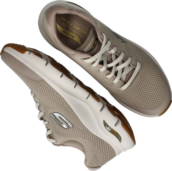Skechers Arch Fit Sneaker - Mannen - Taupe - Maat 39