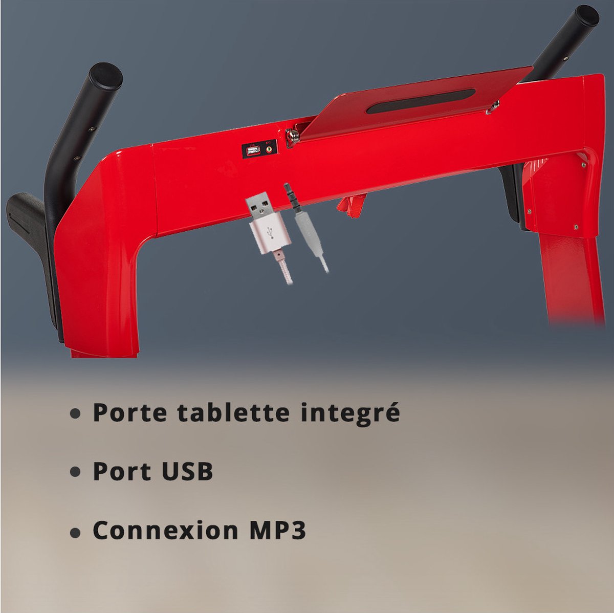 CARE CT-960 - Connected loopband - Maximale snelheid 14 km/u - 8 programma’s - Opvouwbaar - Gemotoriseerde helling tot max. 9% - Voor thuisgebruik - Rood thumbnail 2