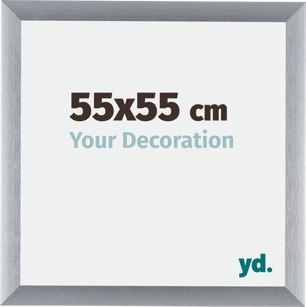 yd. Your Decoration - Fotolijst 55x55 cm - Aluminium - Zilver Geborsteld - Tucson