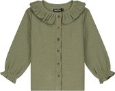 Sweet petit baby blouse - Meisjes - Light Olive Green - Maat 62