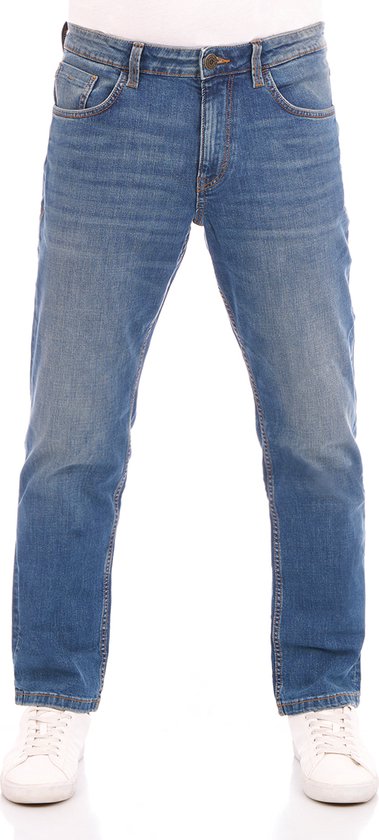 Tom Tailor Heren Jeans Broeken Marvin regular/straight Fit Blauw 33W / 36L Volwassenen Denim Jeansbroek