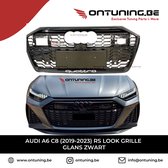 Audi A6 C8 (2019-2023) RS Look Grille Glans Zwart