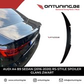 AUDI A4 B9 Sedan (2016-2020) RS-Style Spoiler Glans Zwart