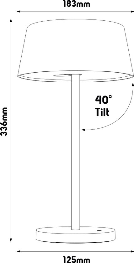 DARLING LED Bureaulamp 5,3W 3-staps dimbaar zwart