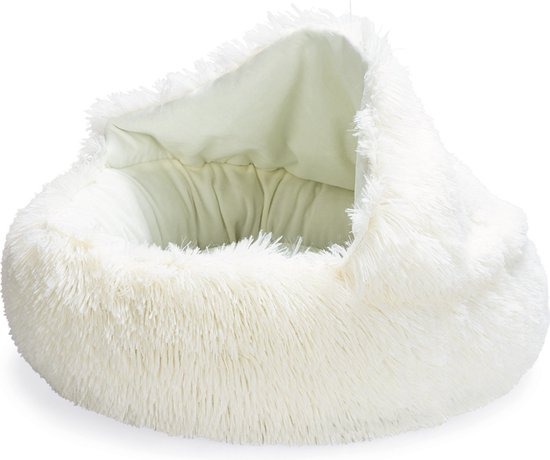 Beeztees Puppy Ligbed Kiki - Puppymand - Hondenmand - Mand voor puppy - Creme - 50x50x15 cm