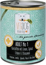 VegDog Adult - Natvoer - 800gr - Veganistisch hondenvoer - Hypoallergeen - Gezond - Duurzaam