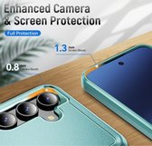 Mobigear Heavy Armor Coque de téléphone adaptée pour Samsung Galaxy S24 Plus Coque rigide résistante aux chocs – Vert