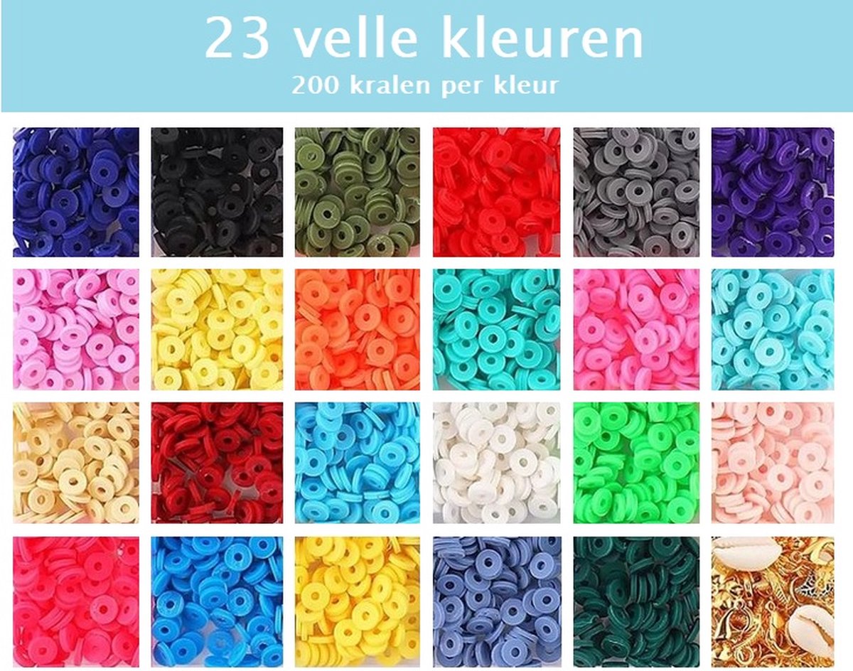 PLAY IT Kralen set XXXL Knutselen Meisjes - Polymeer - Katsuki - Incl. 300 Smiley Kralen — afbeelding 5
