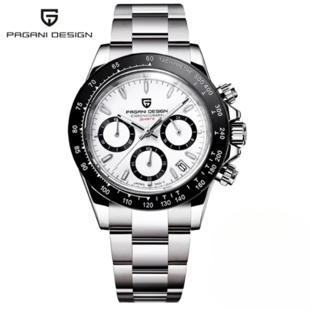 Pagani Design Horloge Heren - Cadeau voor Man - Unisex horloges - 40 mm - Wit