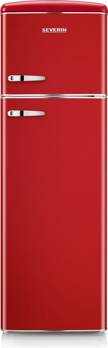 Severin RKG 8983 - Retro Koelvries combinatie - Rood - Energieklasse D