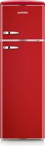 Severin RKG 8983 - Réfrigérateur-congélateur rétro - Rouge - Classe énergétique D