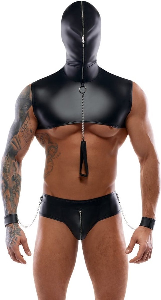 Mannen Harnas met Hoofmasker Set