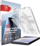 Protecteur d'écran Rosso pour Samsung Galaxy S24 | Glas trempé 9H | Compatible avec les empreintes digitales et les étuis | Avec plateau d'installation | Montage facile