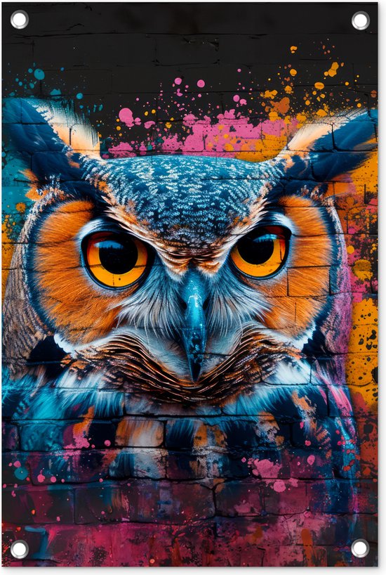 Runa Art Muur Schilderij XXL Banksy Graffiti Citaat Rat Hart 200 x 80