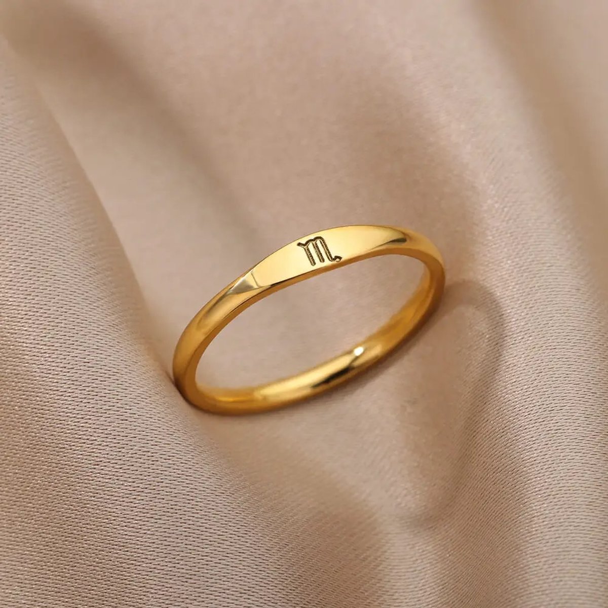 Sterrenbeeld ring - Horoscoop ring - Schorpioen - Zegelring stijl