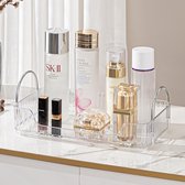 Make-up organisator, cosmetische organisator, parfum organisator, huidverzorging organisator voor badkamer (1 laag, transparant)