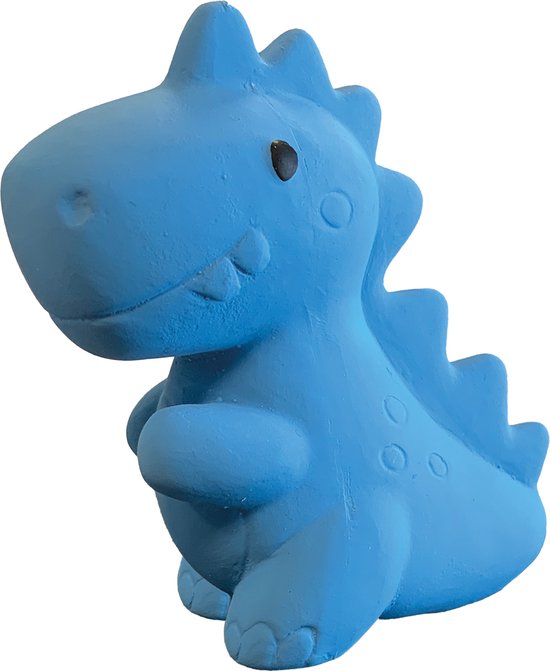 SES - Tiny Talents - Badspeelgoed T-rex - 100% natuurlijk rubber dino - zacht en veilig materiaal - ftalaat- en PVC vrij - gesloten speeltje - Speelgoed 1 jaar van SES — afbeelding 3