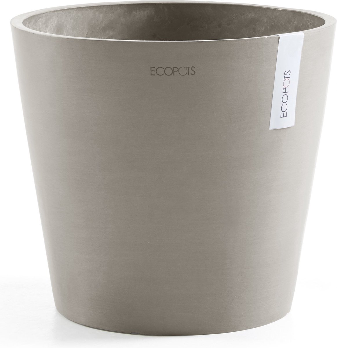 Ecopots Amsterdam 30 - Taupe - Ø30 x H25,4 cm - Ronde taupe bloempot