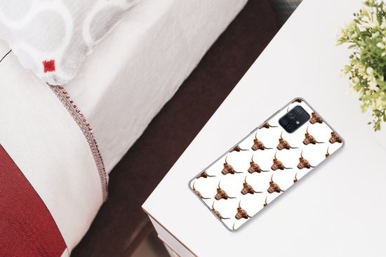 Coque Samsung Galaxy A51 5G - Scottish Highlander - Vache - Motif - Siliconen