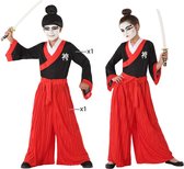 Kostuums voor Kinderen Japanse Rood - 3-4 Jaar