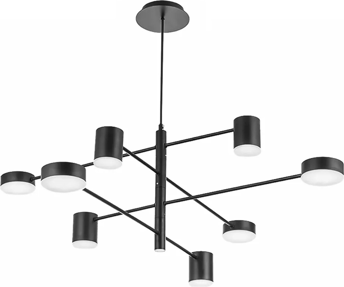 TooLight Hanglamp APP598-8C - GU10 - 8 Lichtpunten - Zwart